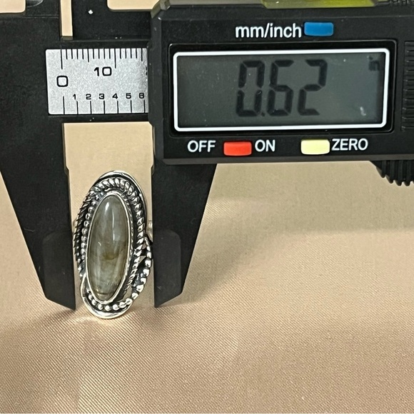 Carolyn Pollack CP Relios Southwest Sterling Silver 925 Labradorite? Ring Size 8 - Picture 6 of 14